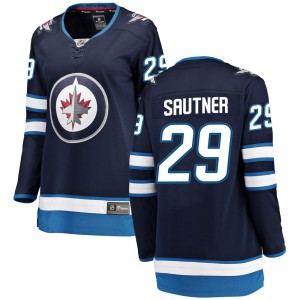 Women's Winnipeg Jets Ashton Sautner Fanatics Branded Breakaway Home Jersey - Blue