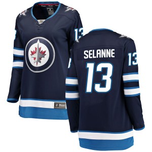 Women's Winnipeg Jets Teemu Selanne Fanatics Branded Breakaway Home Jersey - Blue