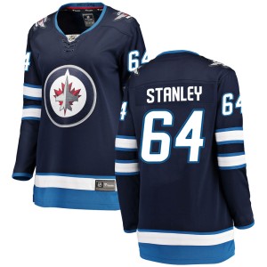Women's Winnipeg Jets Logan Stanley Fanatics Branded Breakaway Home Jersey - Blue