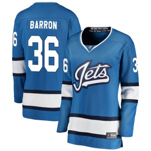 Women's Winnipeg Jets Morgan Barron Fanatics Branded Breakaway Alternate Jersey - Blue