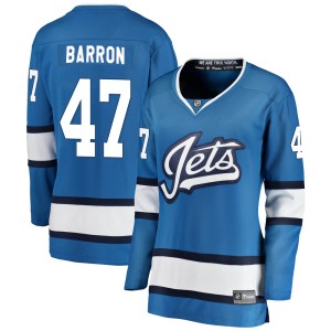Women's Winnipeg Jets Morgan Barron Fanatics Branded Breakaway Alternate Jersey - Blue