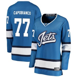 Women's Winnipeg Jets Kyle Capobianco Fanatics Branded Breakaway Alternate Jersey - Blue