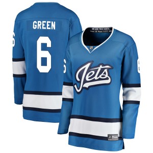 Women's Winnipeg Jets Ted Green Fanatics Branded Breakaway Alternate Jersey - Blue