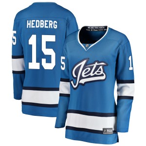 Women's Winnipeg Jets Anders Hedberg Fanatics Branded Breakaway Alternate Jersey - Blue