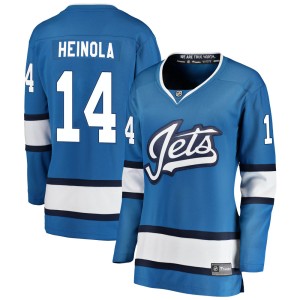 Women's Winnipeg Jets Ville Heinola Fanatics Branded Breakaway Alternate Jersey - Blue