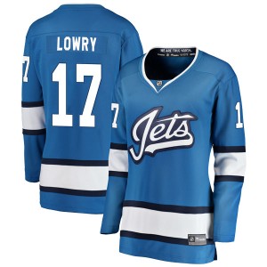 Women's Winnipeg Jets Adam Lowry Fanatics Branded Breakaway Alternate Jersey - Blue