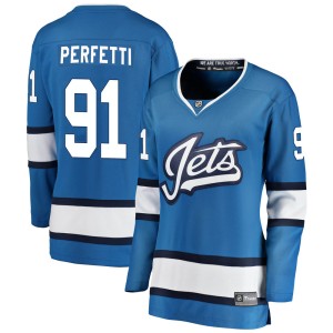 Women's Winnipeg Jets Cole Perfetti Fanatics Branded Breakaway Alternate Jersey - Blue