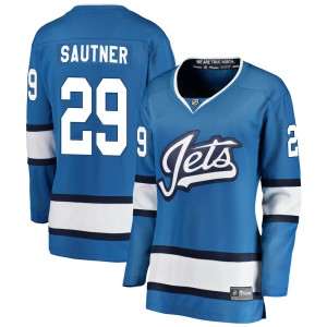 Women's Winnipeg Jets Ashton Sautner Fanatics Branded Breakaway Alternate Jersey - Blue