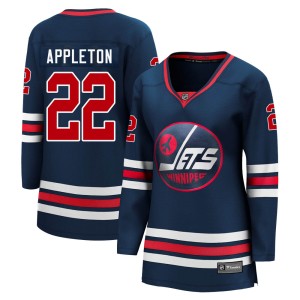 Women's Winnipeg Jets Mason Appleton Fanatics Branded Premier 2021/22 Alternate Breakaway Player Jersey - Navy