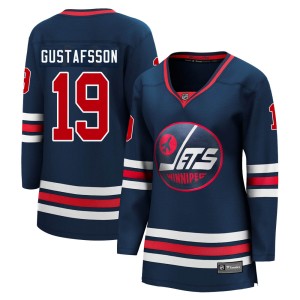 Women's Winnipeg Jets David Gustafsson Fanatics Branded Premier 2021/22 Alternate Breakaway Player Jersey - Navy