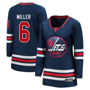 Women's Winnipeg Jets Colin Miller Fanatics Branded Premier 2021/22 Alternate Breakaway Player Jersey - Navy